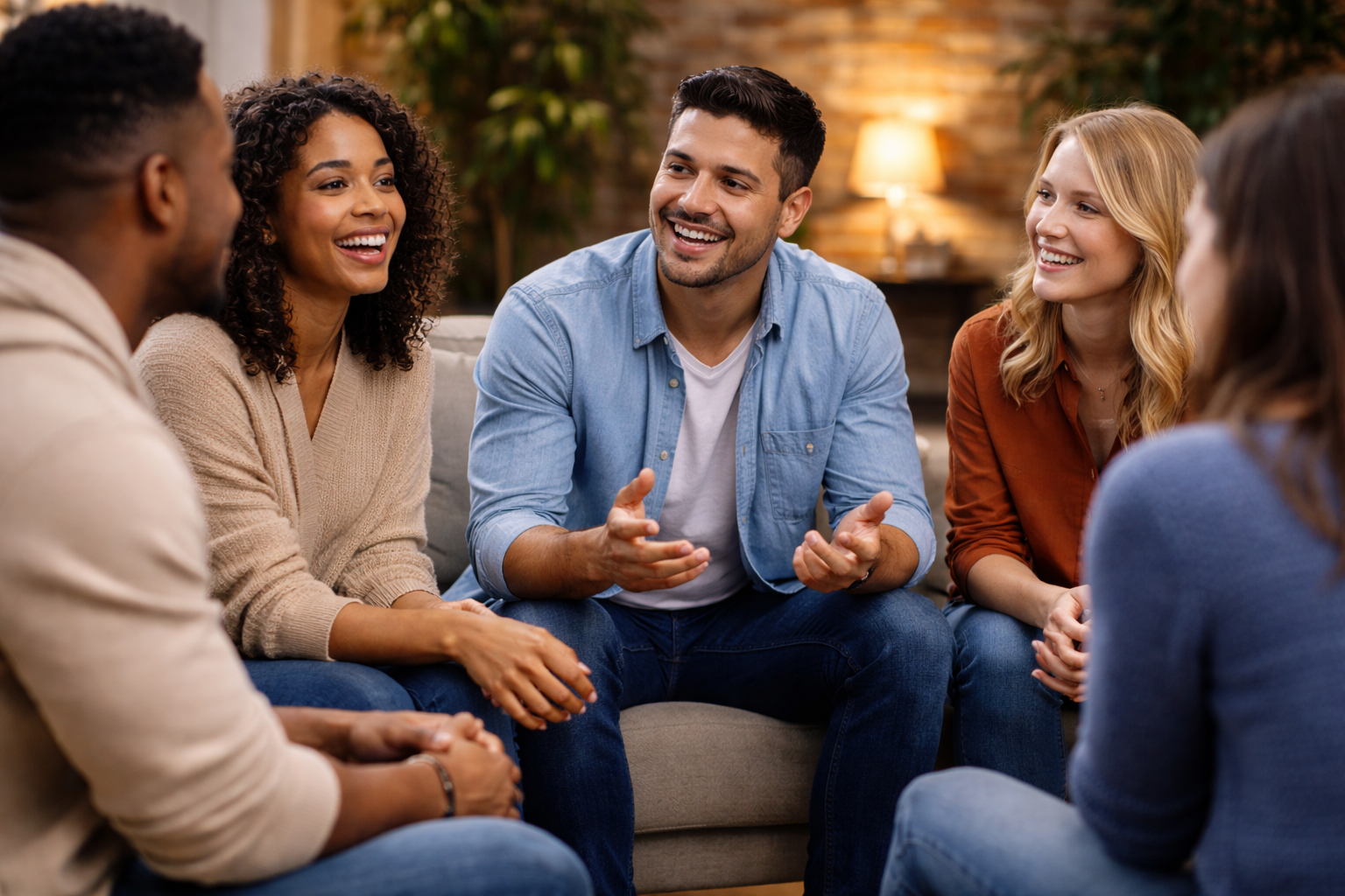 Live audience poll results shown alongside translated captions.